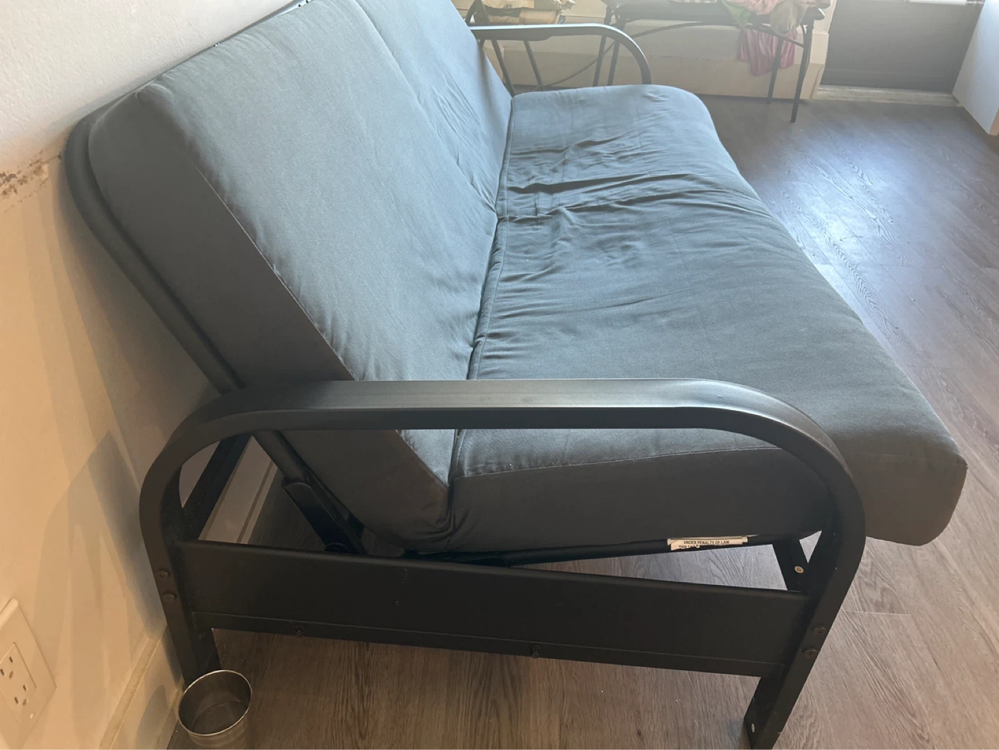 Grey Futon Sofa Bed - photo 3