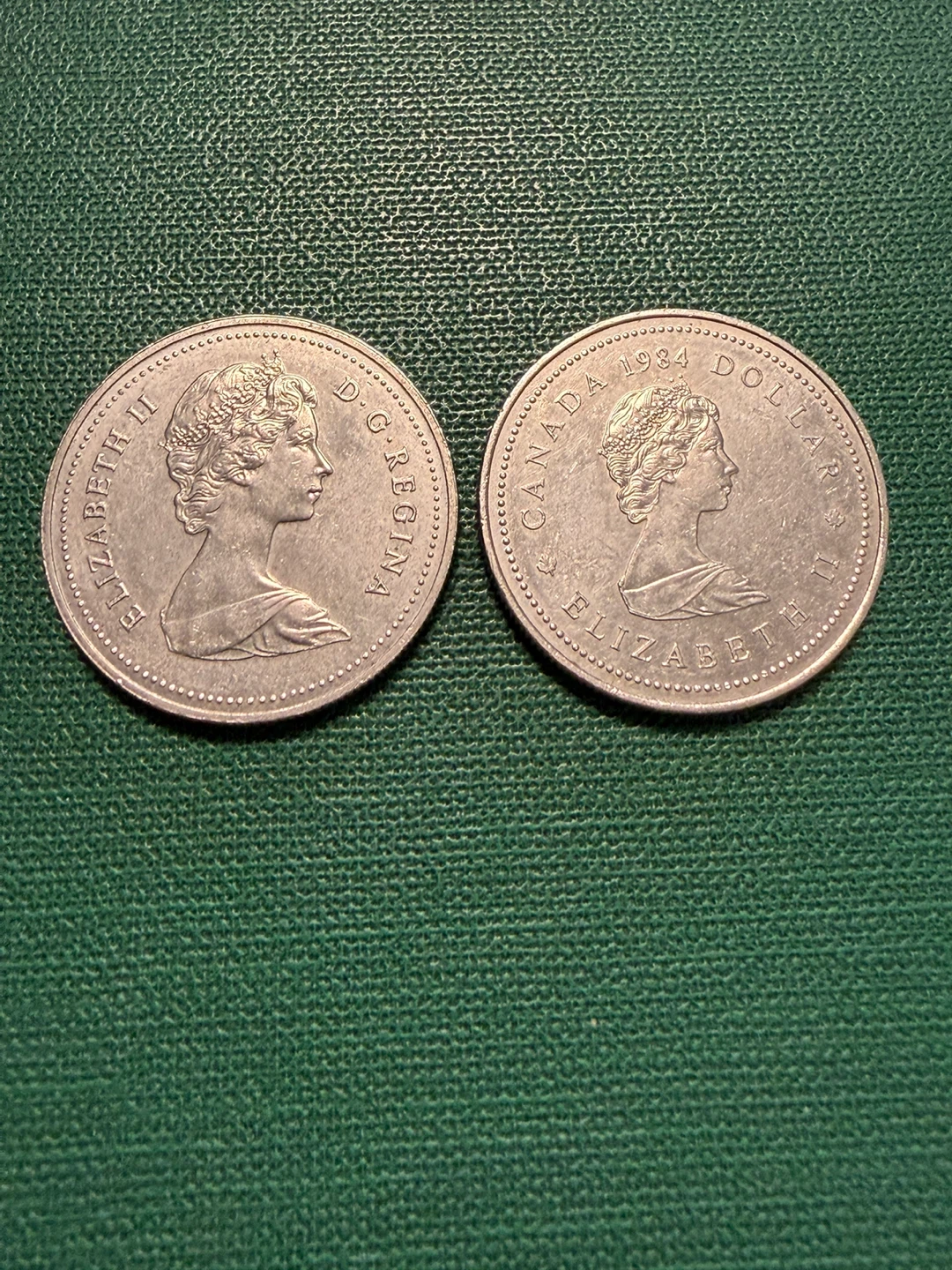 1980 Canada Dollar Coin and 1984 Jacques Cartier Dollar Coin - photo 2