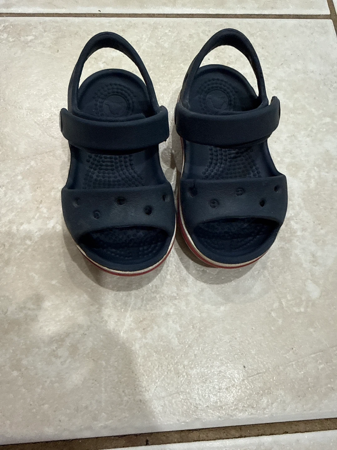 Crocs Navy Sandals size 5