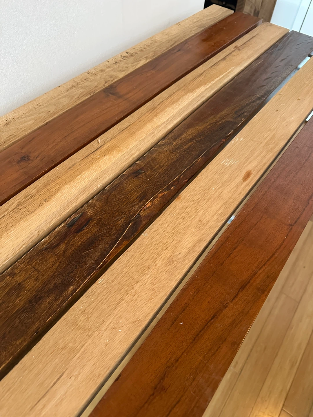 MODERN TEAK WHITE OAK KITCHEN ISLAND BAR HEIGHT TABLE - photo 4