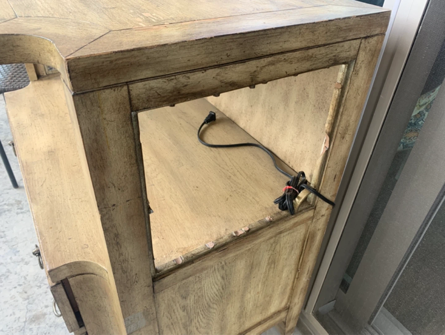 Distressed Wood Console Table with Drawers - photo 2