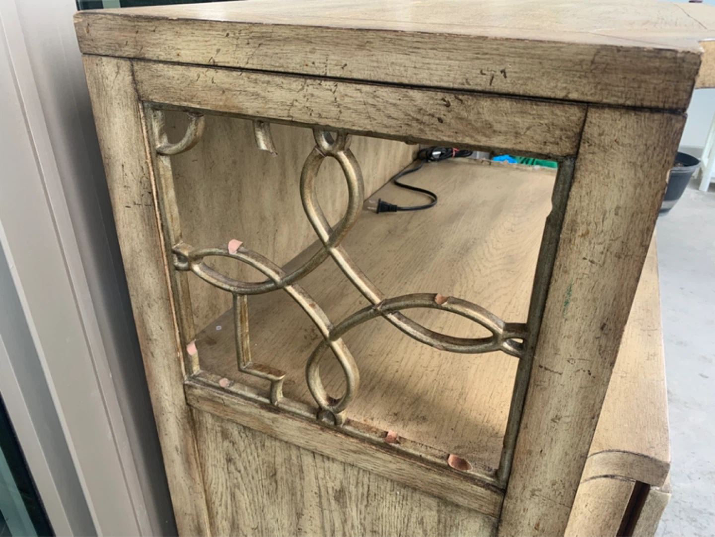 Distressed Wood Console Table with Drawers - photo 3
