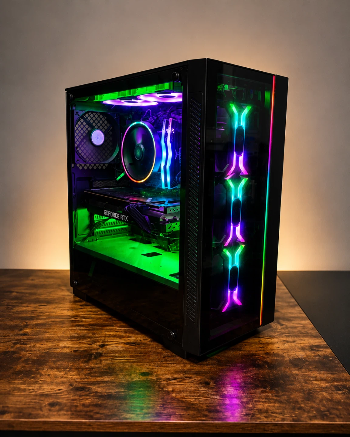 RTX 3070 Gaming PC | Ryzen 5 5600 | 1TB NVMe | 8 RGB Fans - photo 4