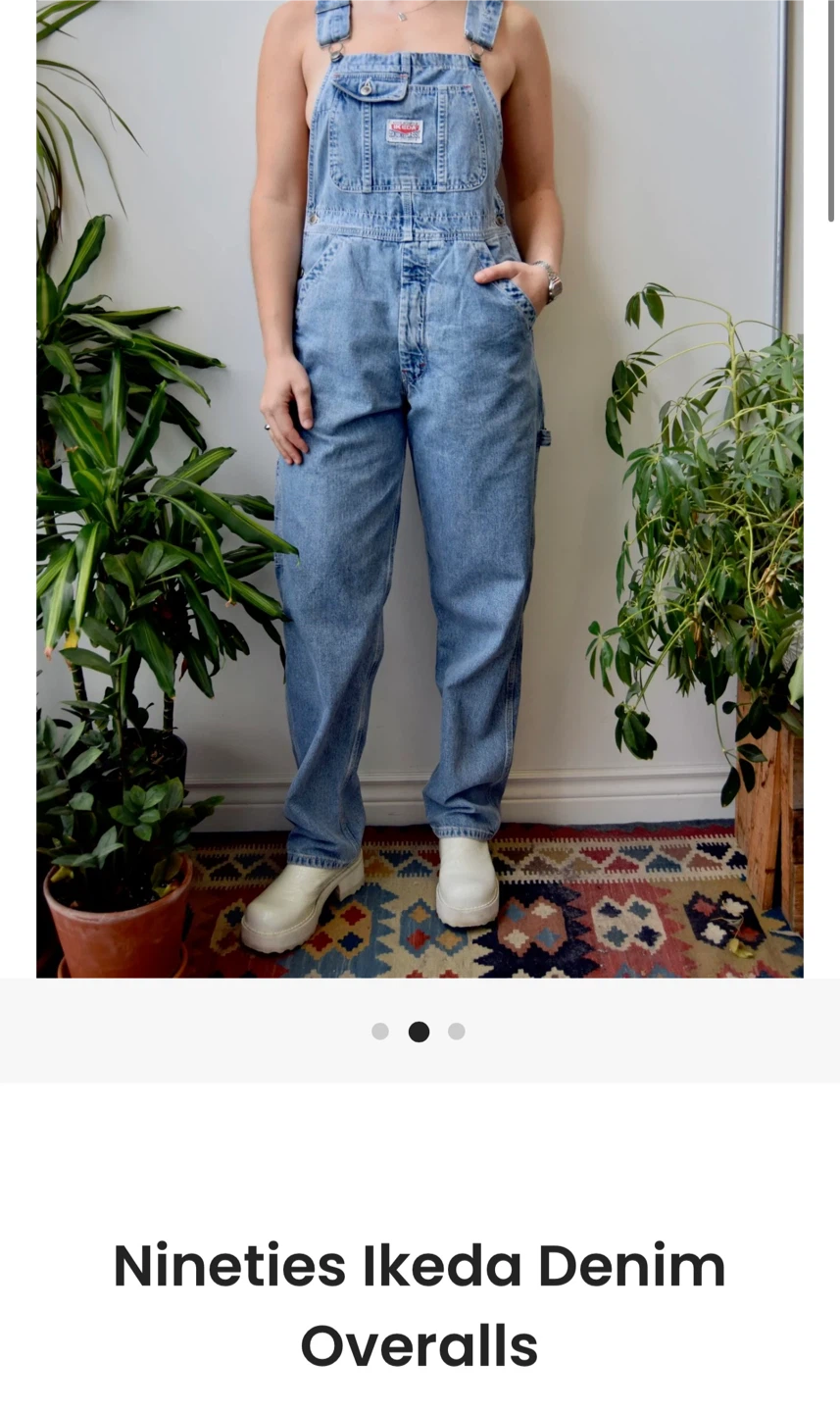 90s Ikeda Denim Overalls