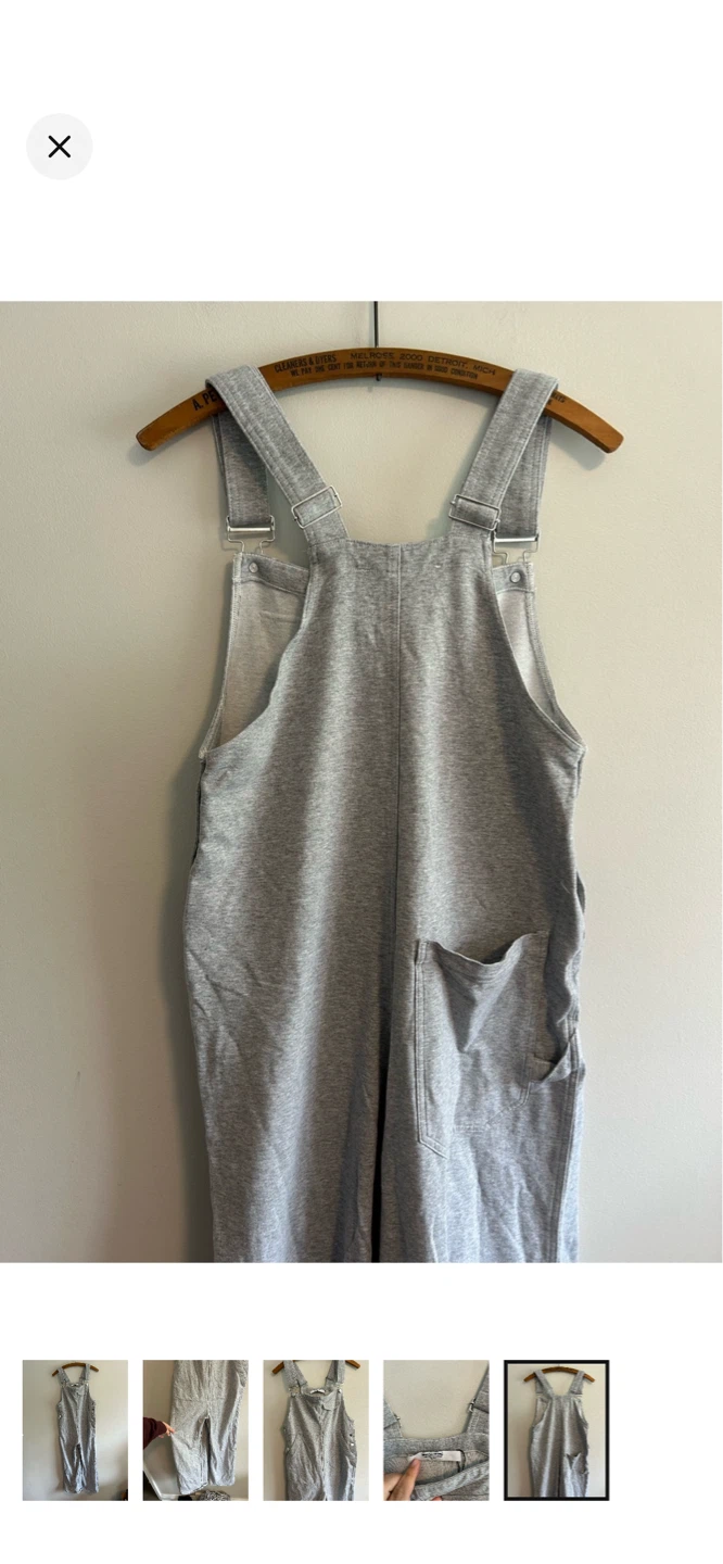 Smash & Tess xs grey wide leg overalls - photo 5