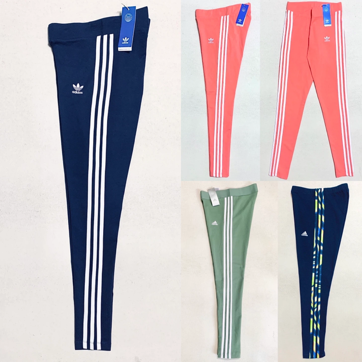 Adidas Womens/Youth Girls 3-Stripes Leggings/Tights NEW