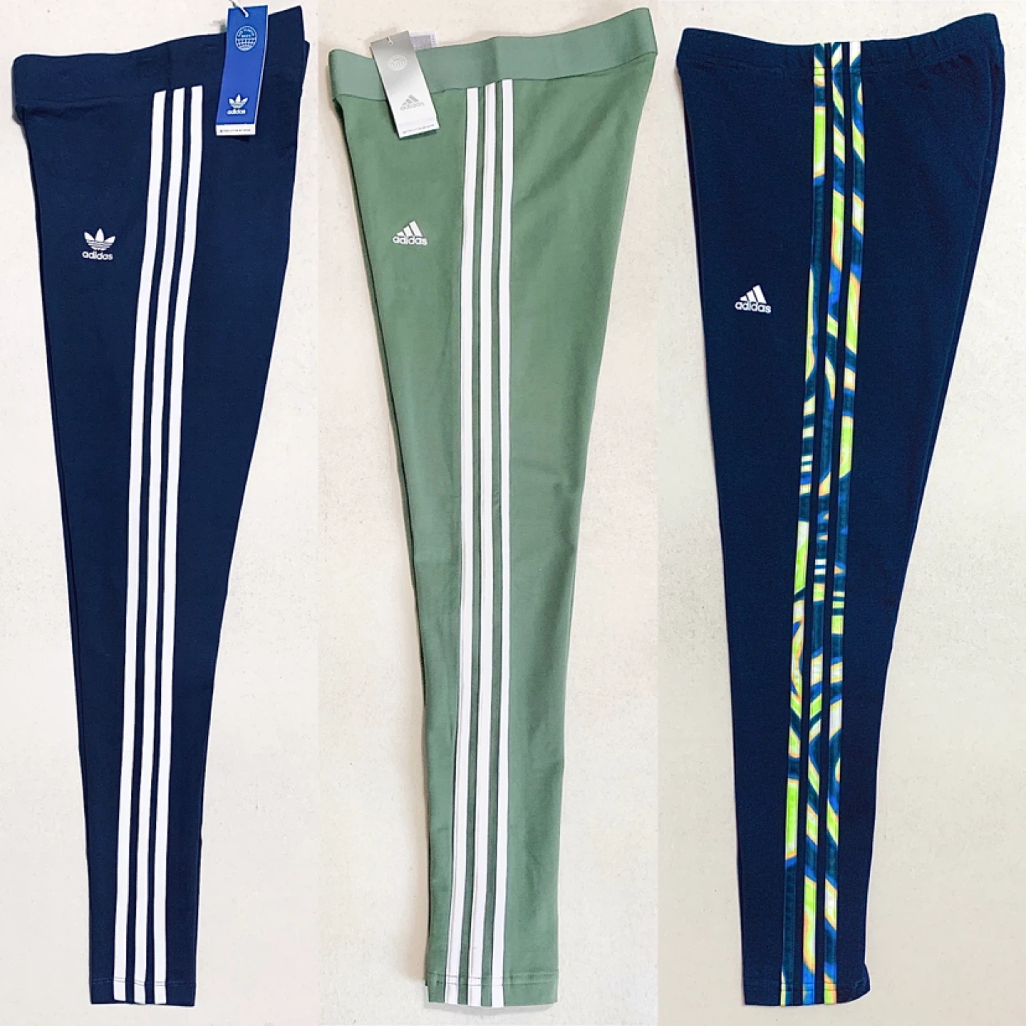 Adidas Womens/Youth Girls 3-Stripes Leggings/Tights NEW - photo 2