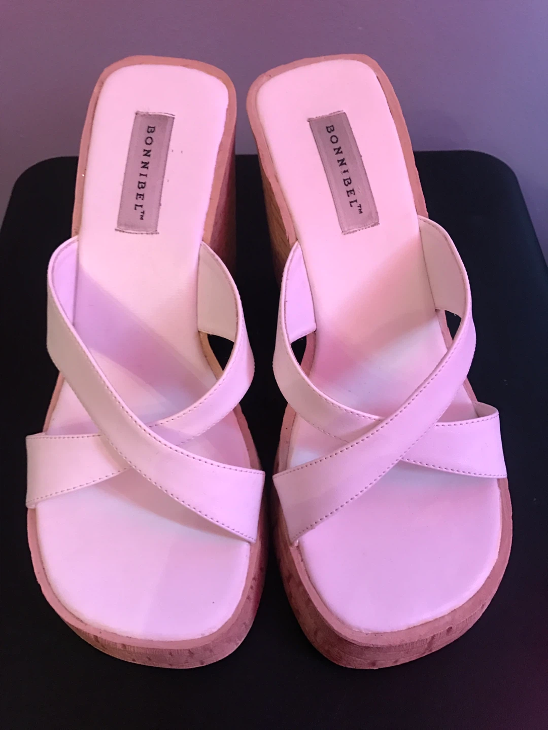 White Bonne Belle Wedge Sandals - photo 3