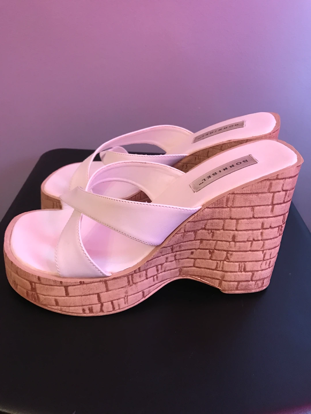 White Bonne Belle Wedge Sandals - photo 2