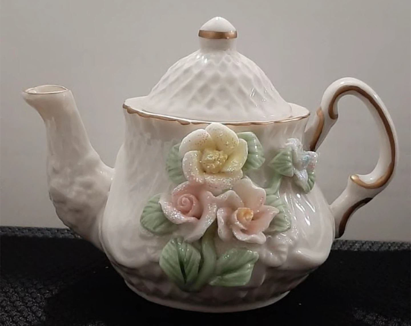 Mini Vintage Porcelain Teapot