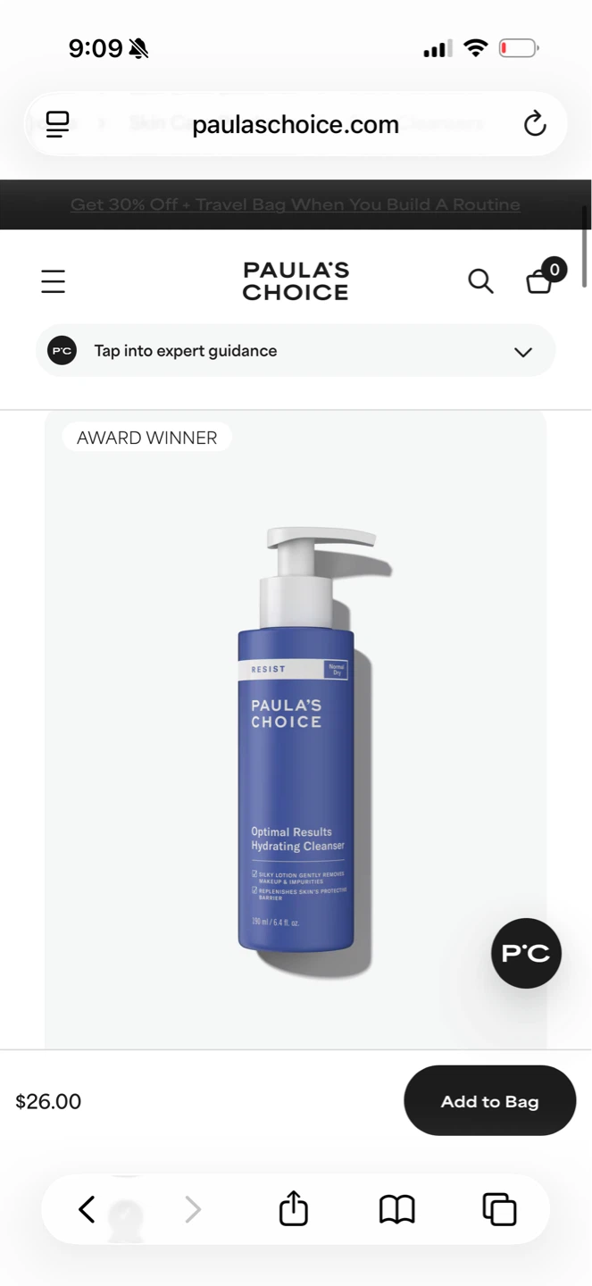 Paula's Choice Optimal Results Hydrating Cleanser (3 for $20) - photo 2