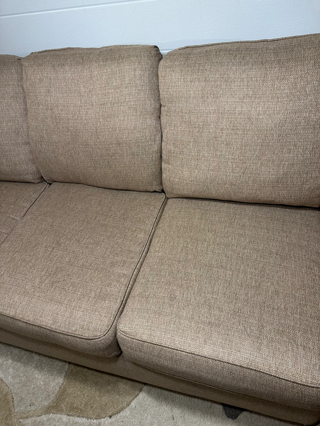 88” Brown Fabric Couch – Clean & Comfortable - photo 5