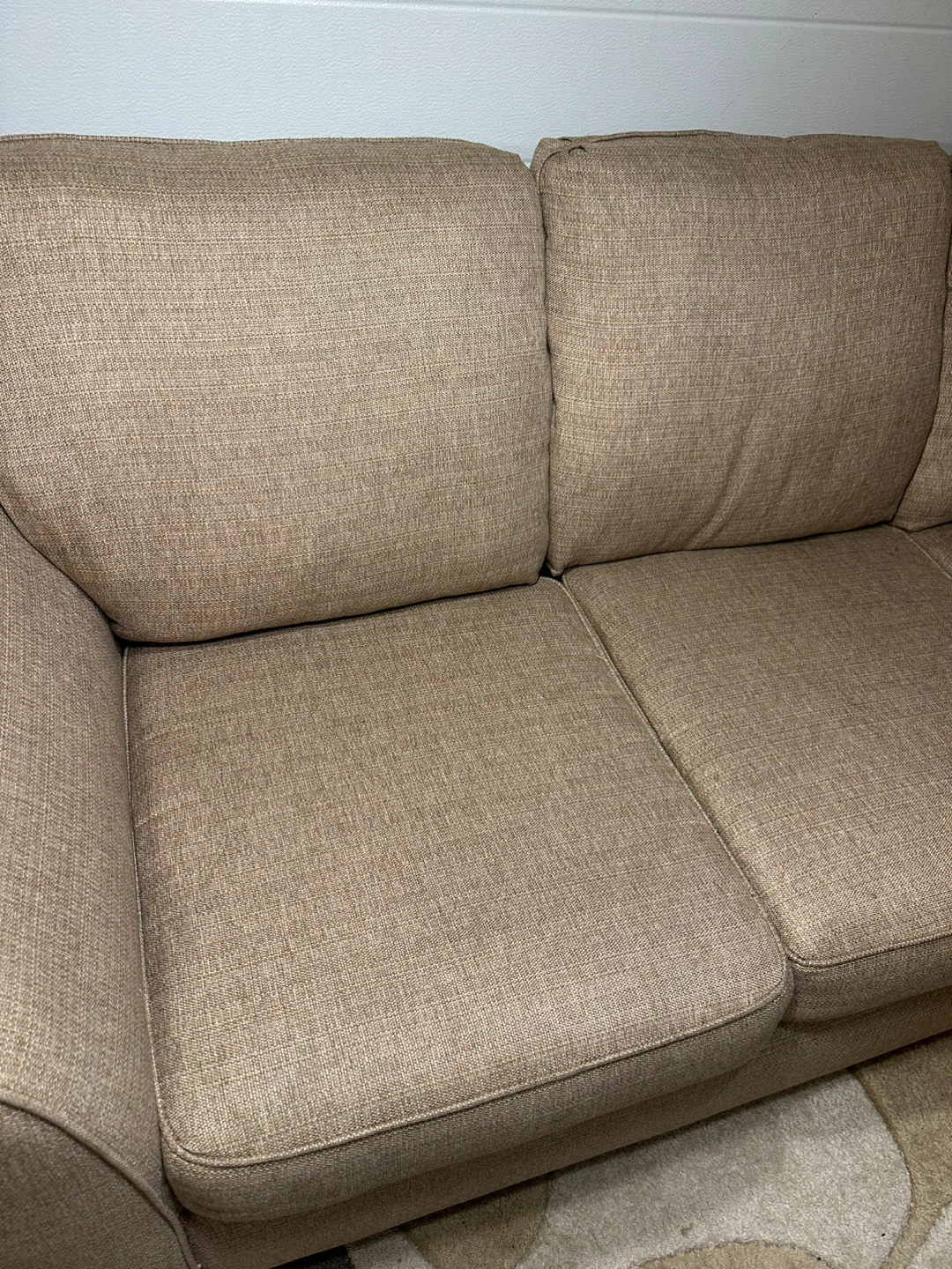 88” Brown Fabric Couch – Clean & Comfortable - photo 3