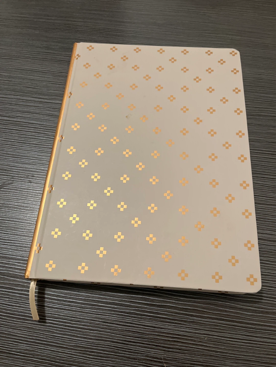 Gold Geometric Design Notebook