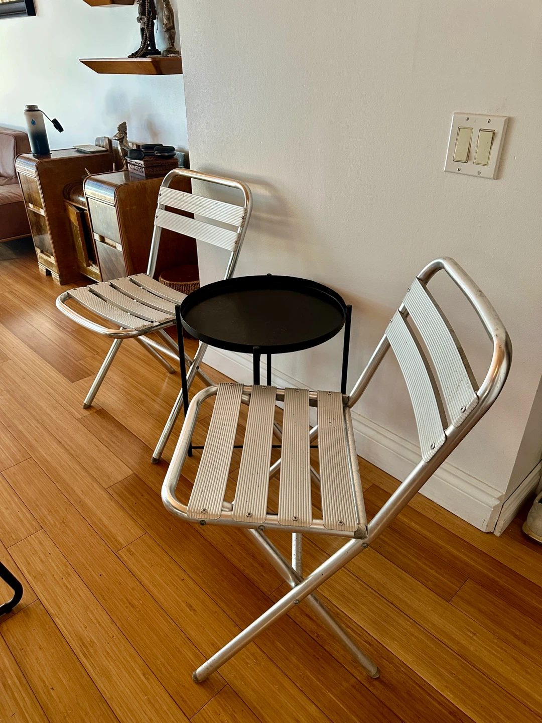 MODERN OUTDOOR PATIO FURNITURE ALUMINUM CHAIRS & COFFEE TABLE - photo 2