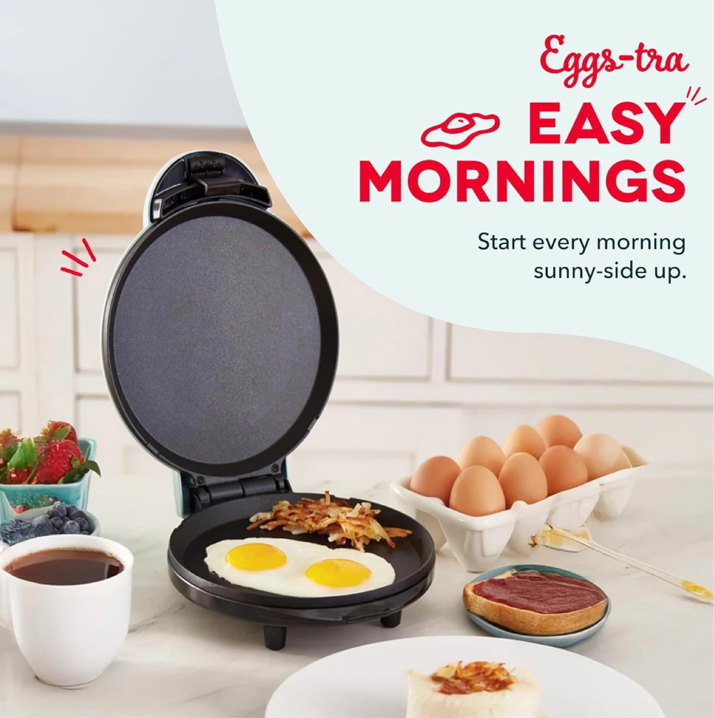 Dash DMG8100RD Express 8" Griddle, 8", Red - photo 3