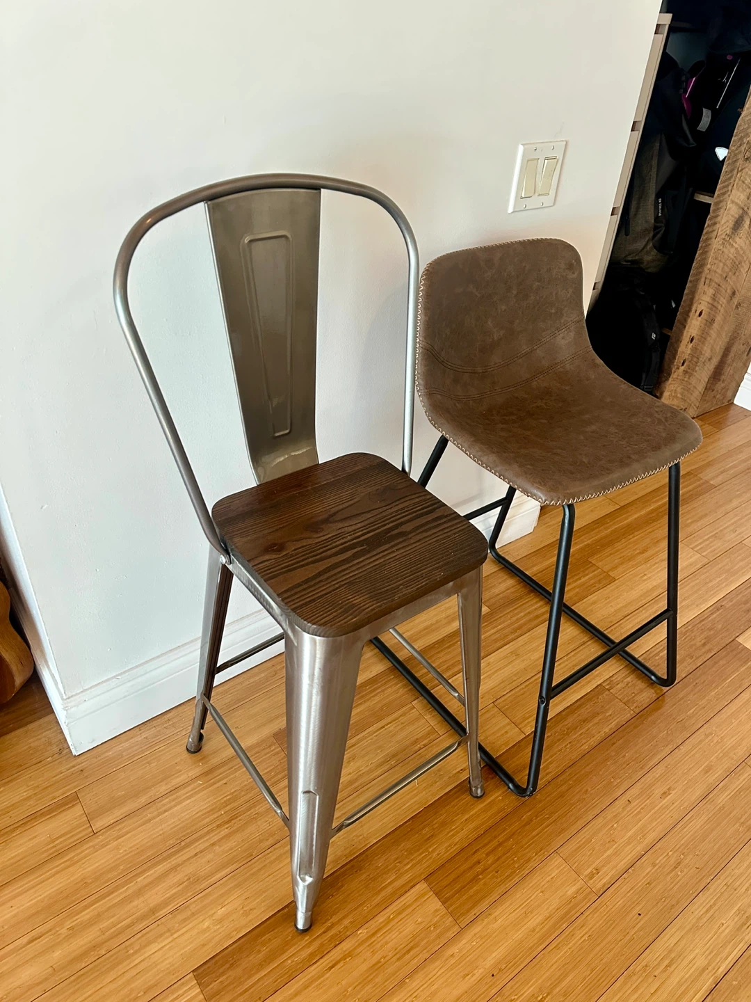 COUNTER HEIGHT BAR STOOLS KITCHEN ISLAND VINTAGE MODERN STYLE