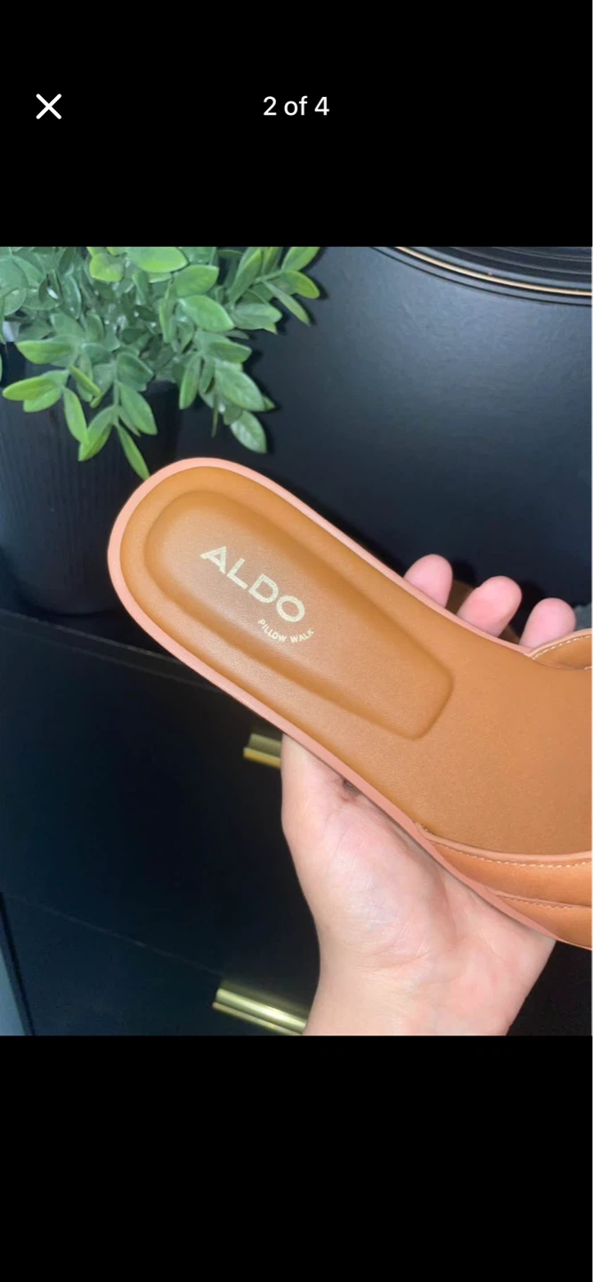 ALDO Elenaria Slide Sandals Tan Size 8 - photo 2