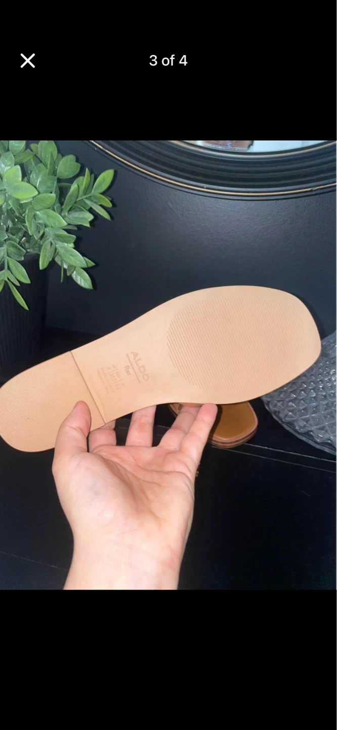 ALDO Elenaria Slide Sandals Tan Size 8 - photo 3