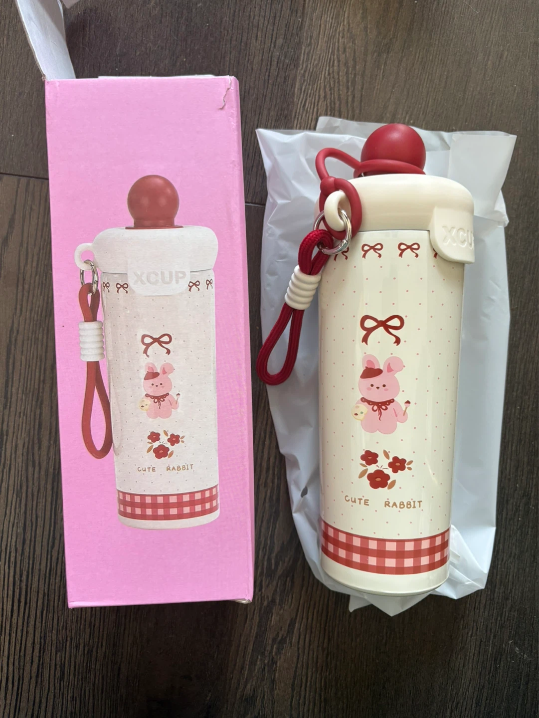 $15 for 2 - Cute Rabbit Water Bottle stainless500ML - photo 2