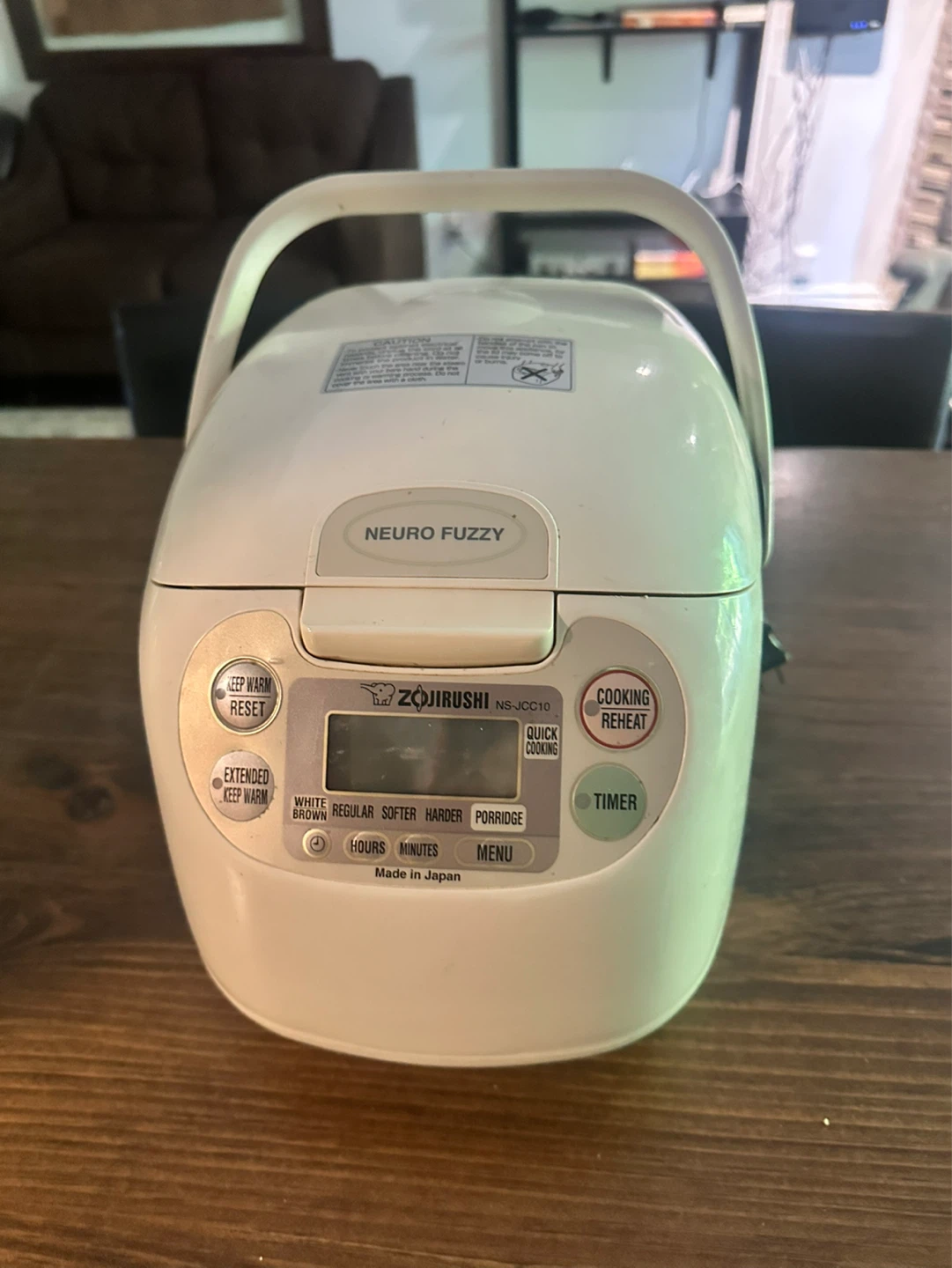 Zojirushi Neuro Fuzzy Rice Cooker NS-JCC10