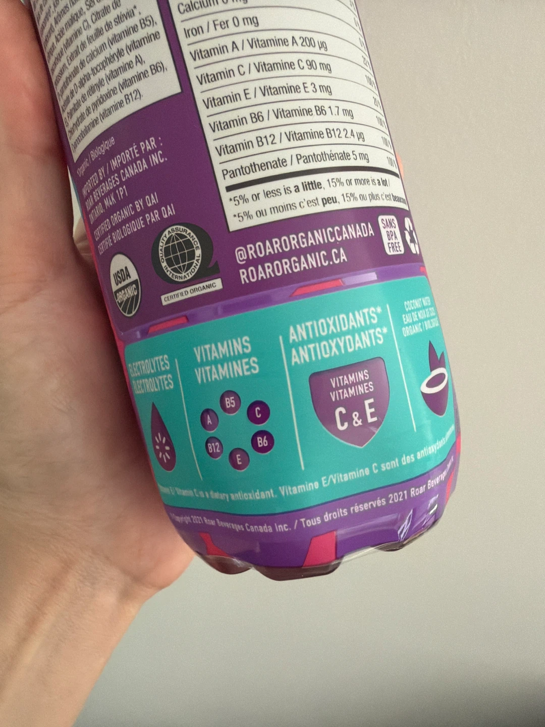 Roar Organic Blueberry Acai Drink - photo 2