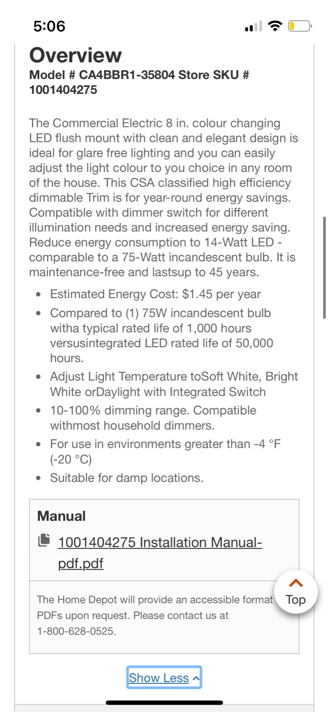 New 8” Dimmable LED Flush Ceiling Light -2 Pack - photo 4
