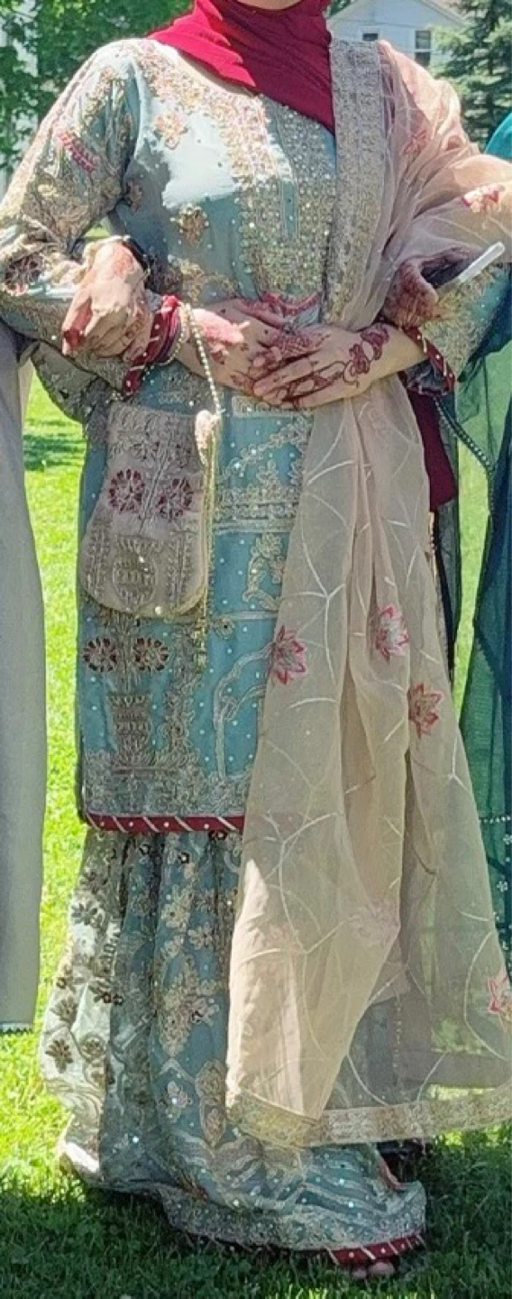 Embellished Pakistani Shalwar Kameez Suit with Dupatta - photo 4