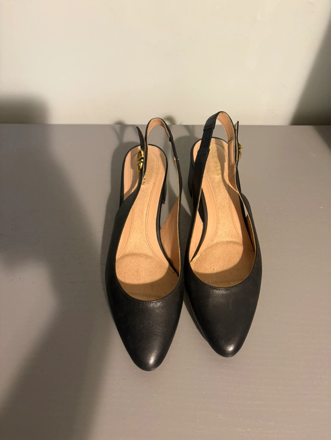 Cole Haan Pointed Toe Slingback Heel Flats