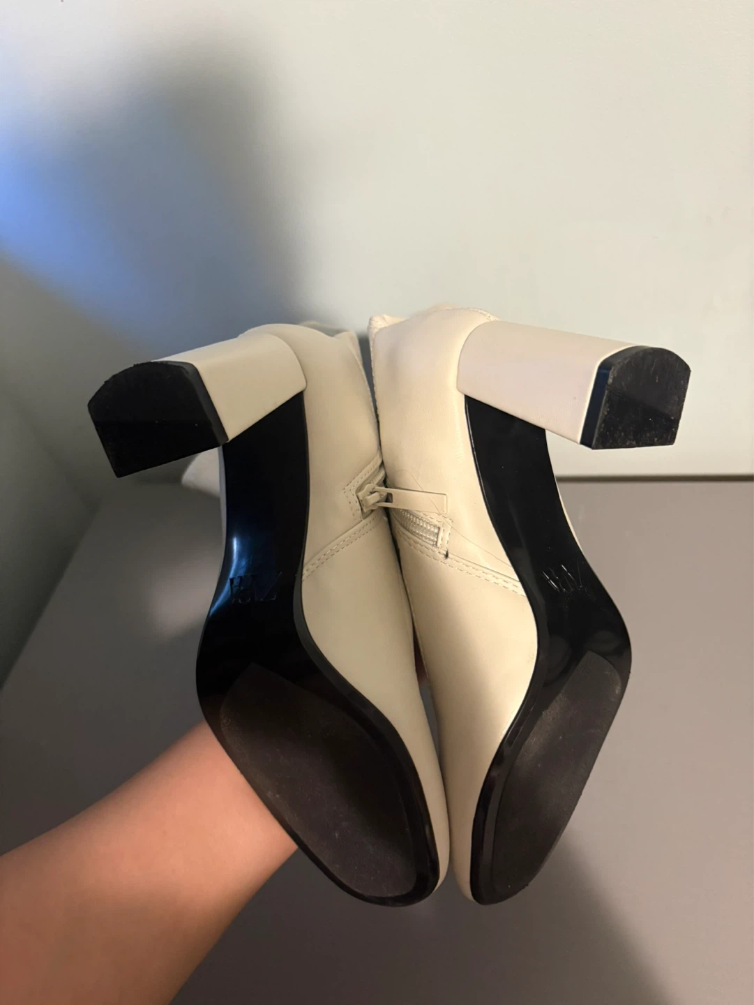 Zara White Heel Boots - photo 3