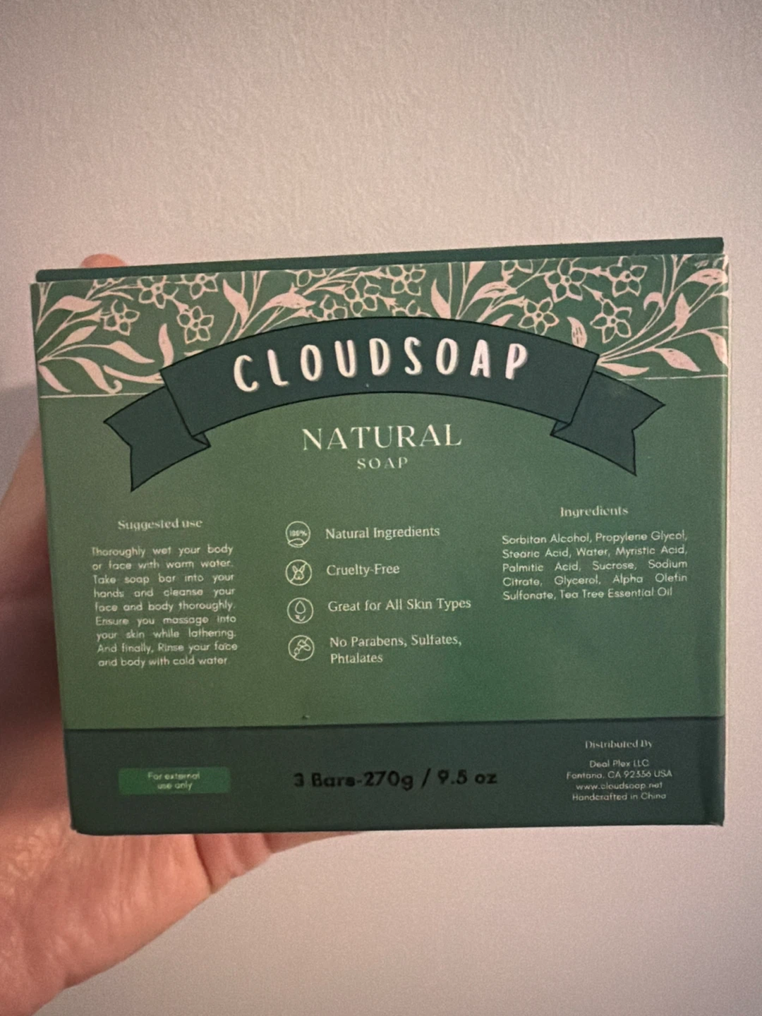 Cloudsoap Tea Tree Soap - 3 Bars - photo 2