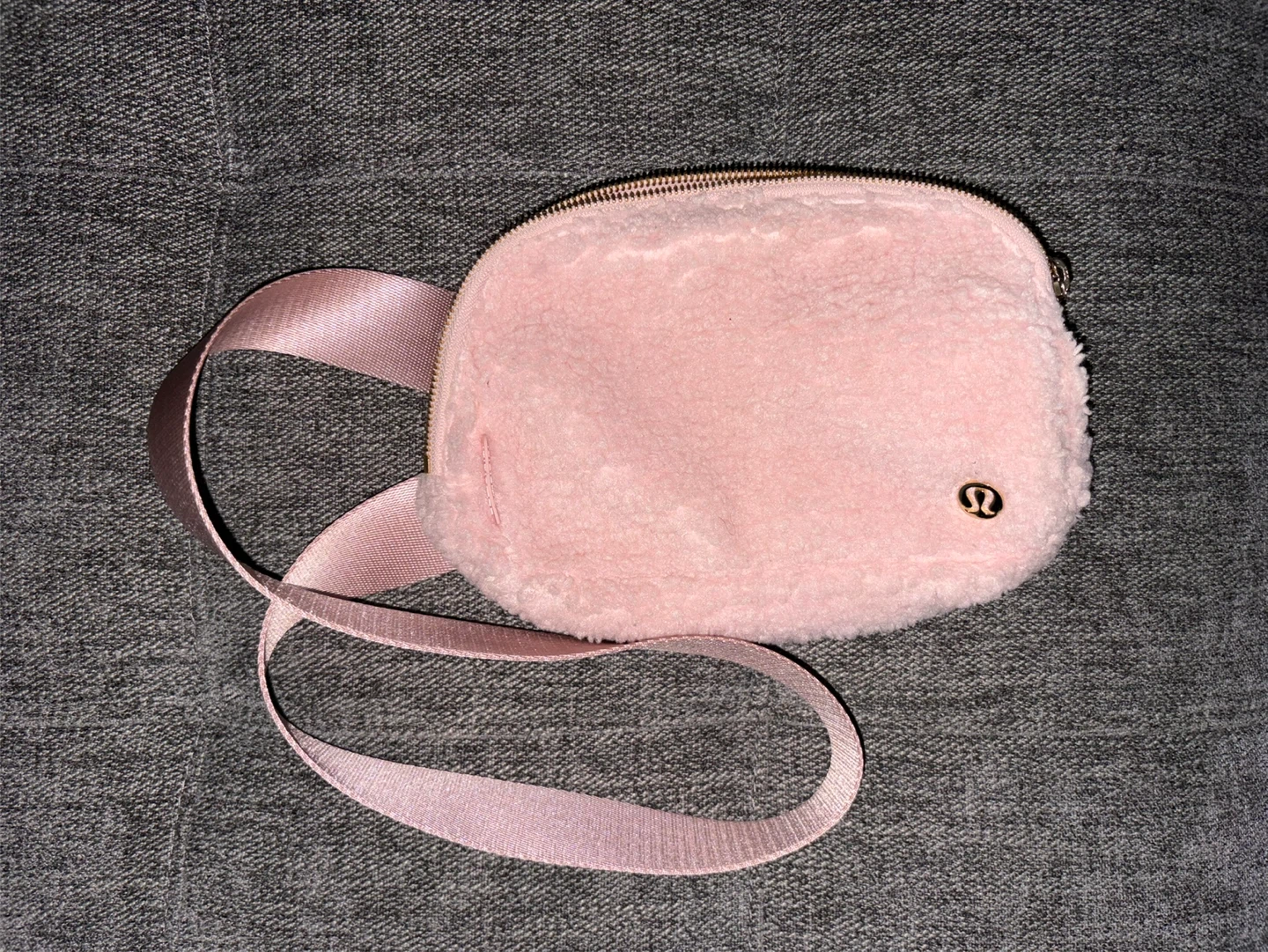 Lululemon Pink Sherpa Beltbag