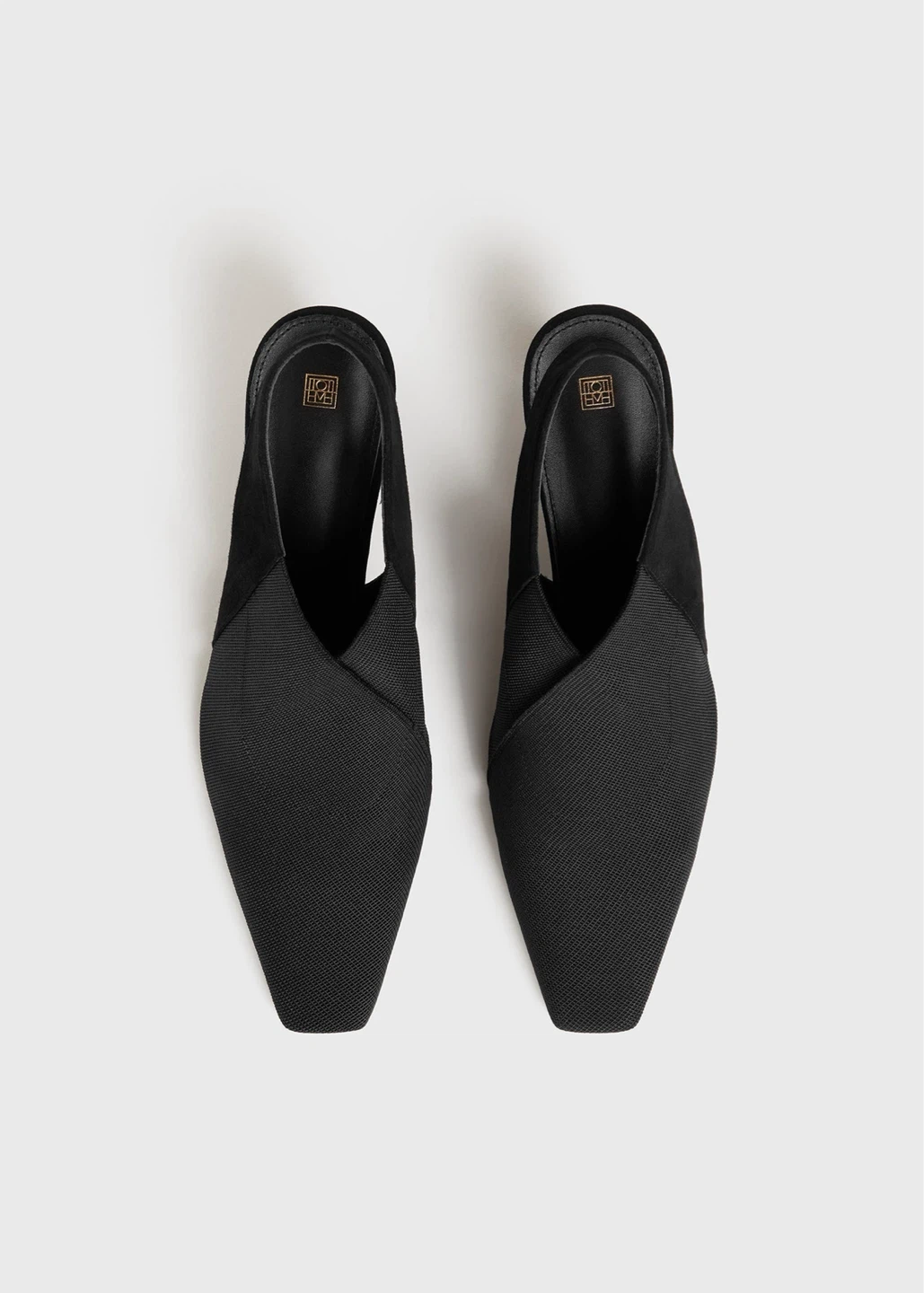New Toteme The Mid Heel Black Suede Slingback 37 - photo 2