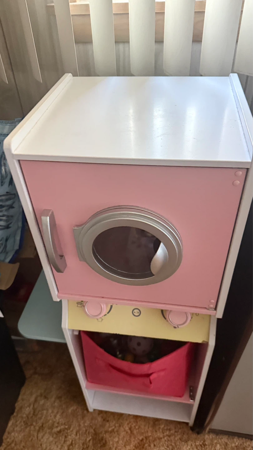 Kid's Play Washing Machine with Dryer Basket - photo 2