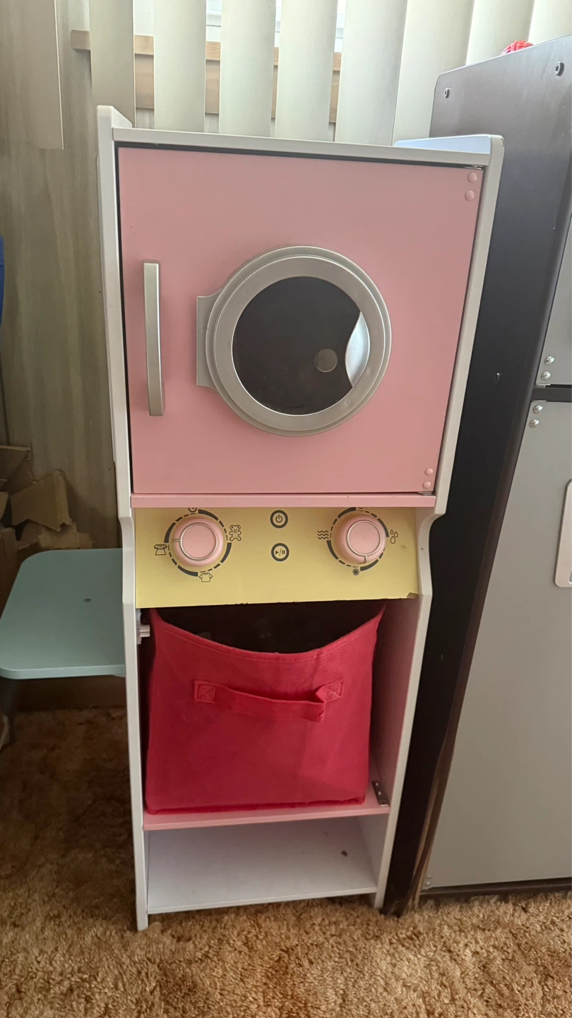 Kid's Play Washing Machine with Dryer Basket - photo 3