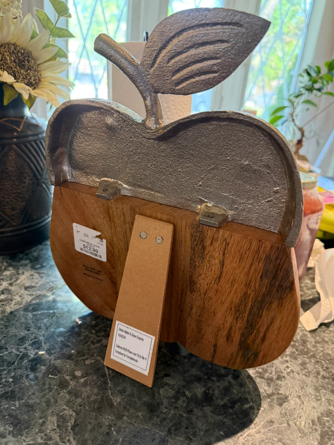 Decorative Apple Wood and Metal Frame - photo 2