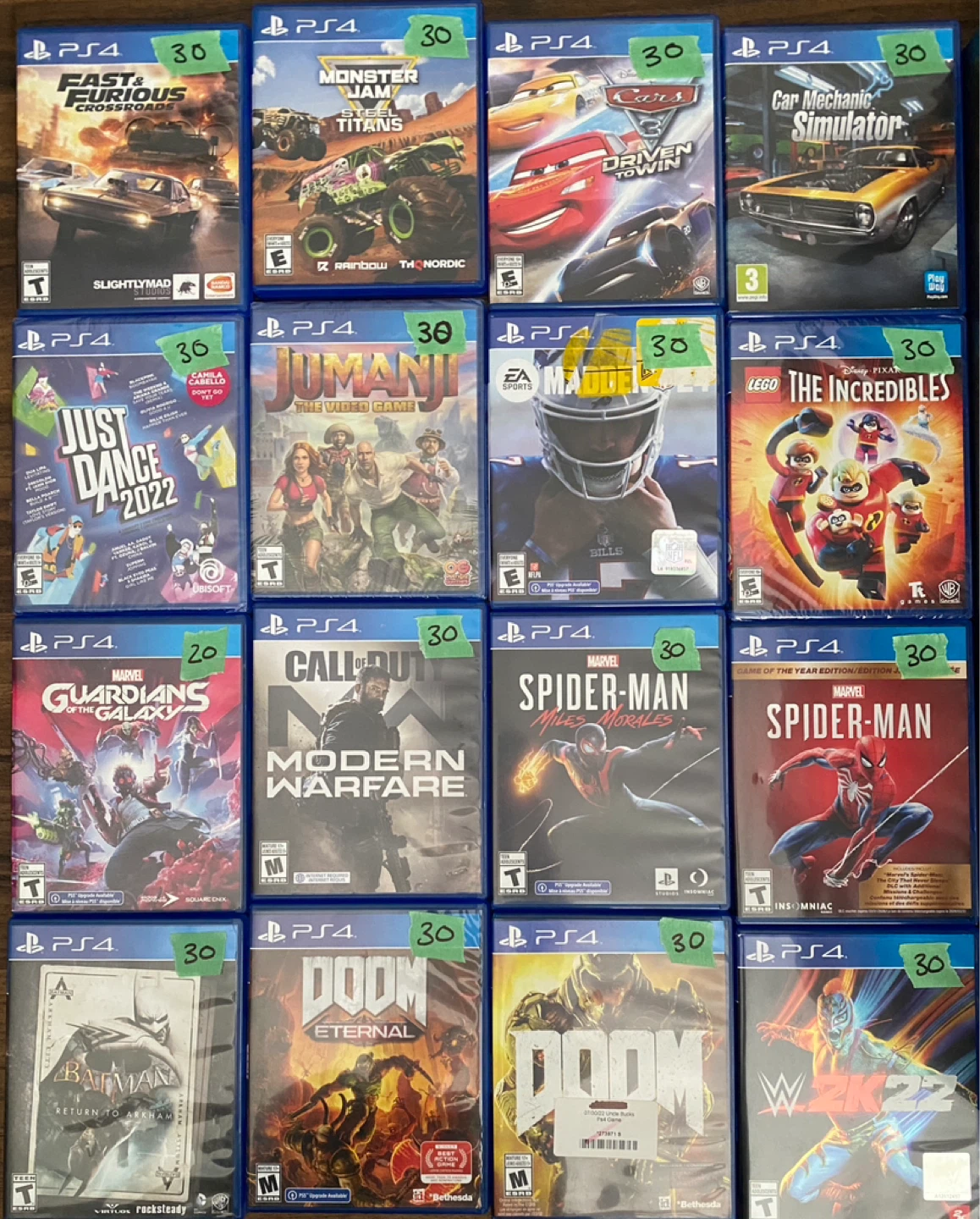 PlayStation 4 Games - Various Titles