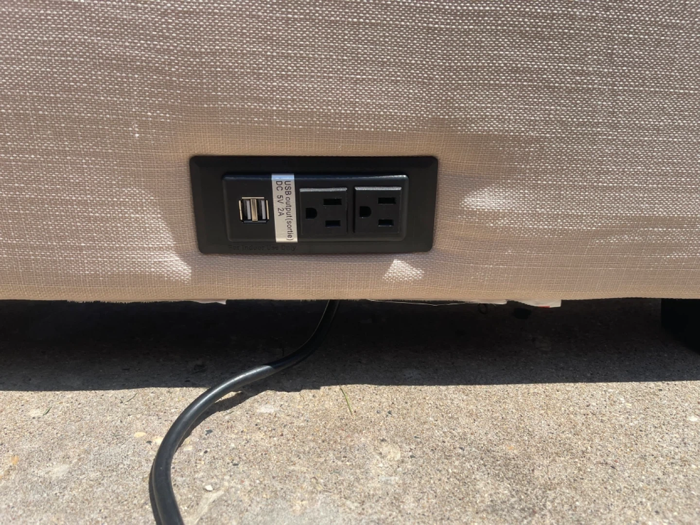 Beige Loveseat Sleeper Sofa with USB Ports - photo 5
