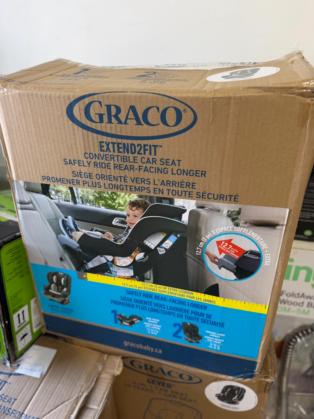 NEW OPEN BOX Graco Extend2Fit Convertible Car Seat - photo 2