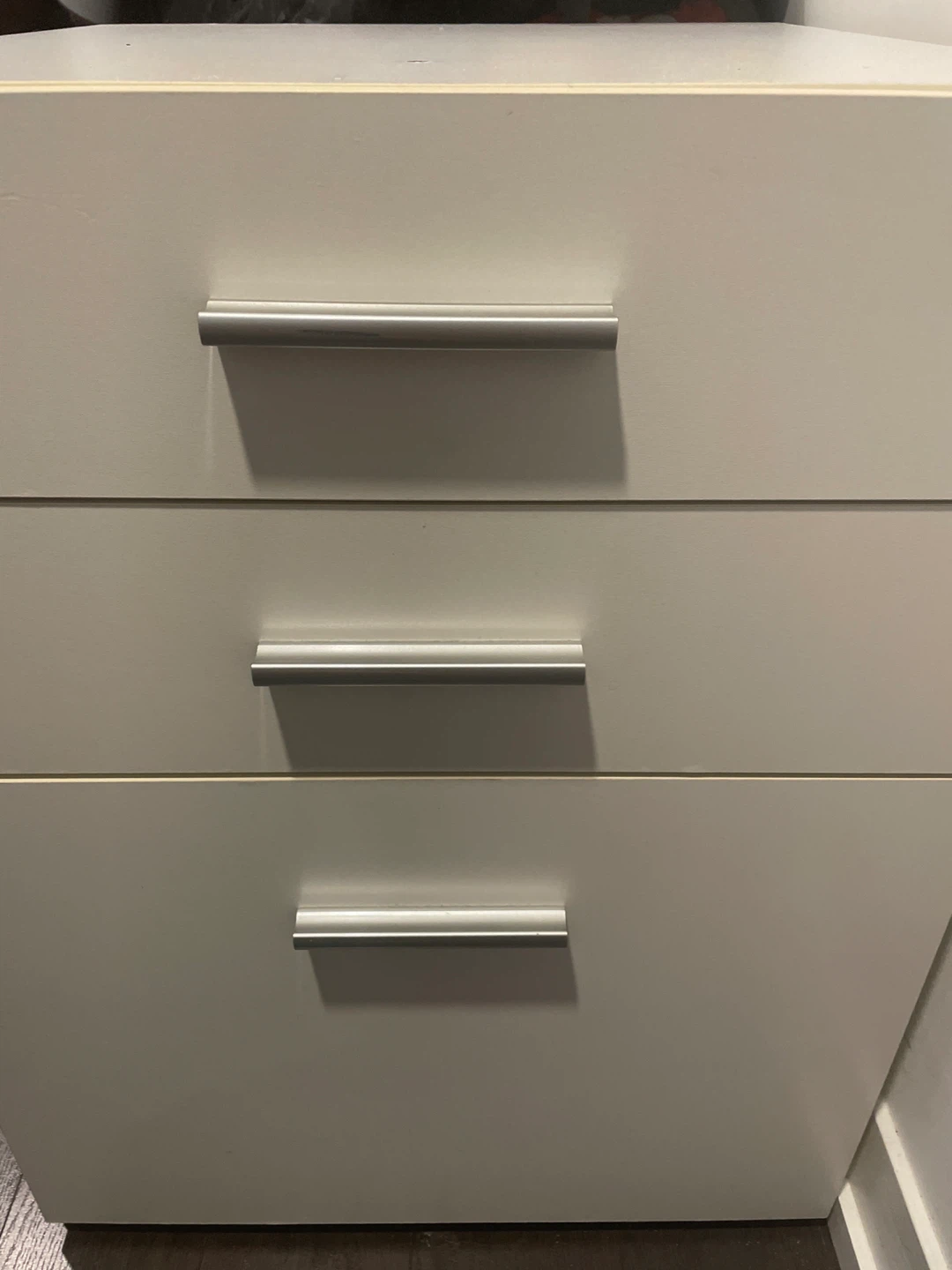 2 White Drawers, Filing Cabinet on Wheels - photo 4