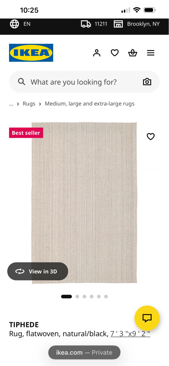 IKEA TIPHEDE Rug