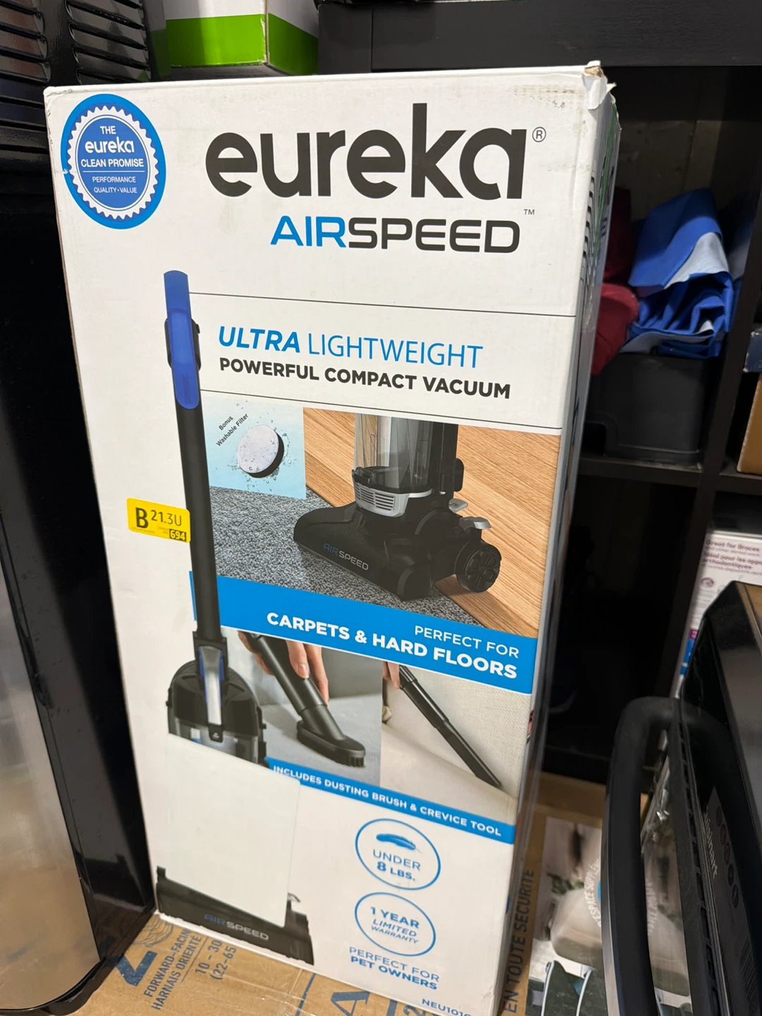Eureka AirSpeed Ultra Lightweight Compact Vacuum