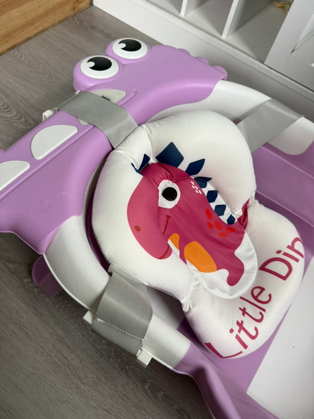 Purple Dinosaur Baby Bath Tub with Digital Thermometer - photo 2