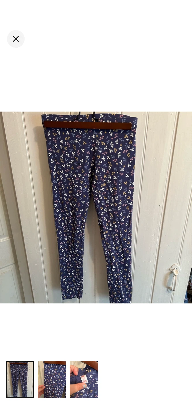 Joe fresh girls 10/12 floral leggings