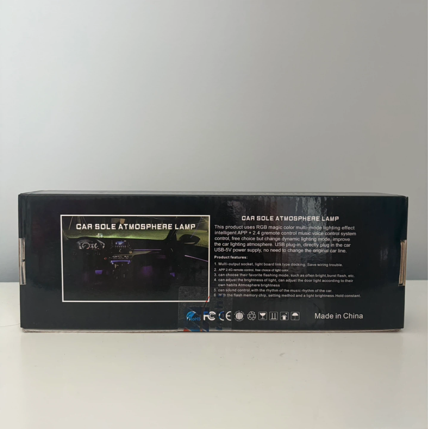 Car Interior RGB LED Atmosphere Light - photo 2