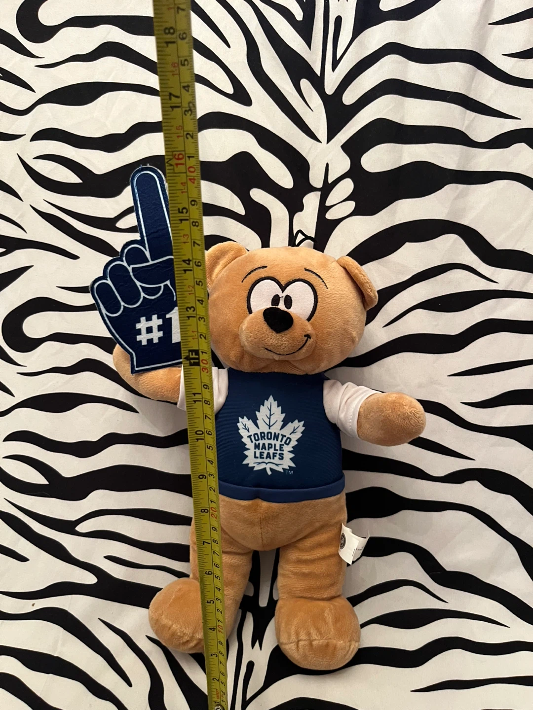 🏒 NHL #1 Fan Maple Leafs Plush Bear 🏒 - photo 3