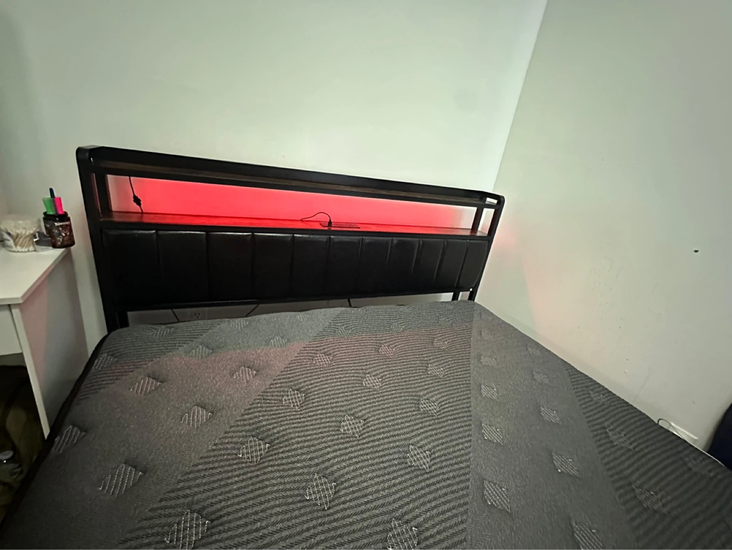 Queen Bed Frame with LED Headboard - photo 3