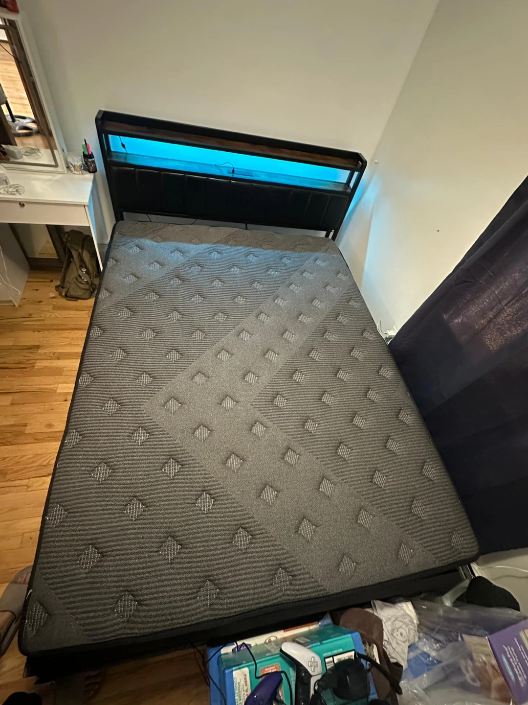 Queen Bed Frame with LED Headboard - photo 2