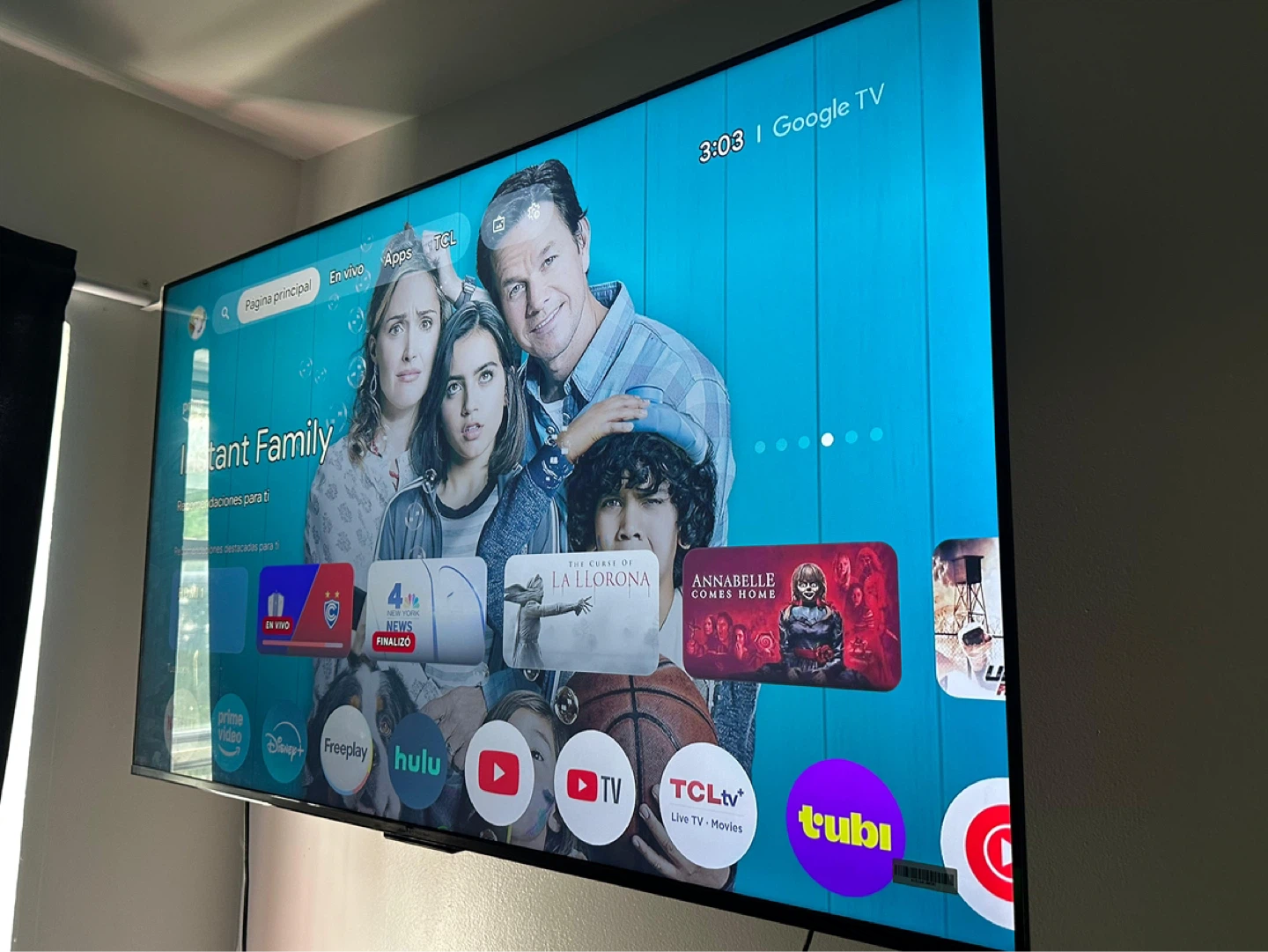 TCL Smart Google TV with Wall Mount