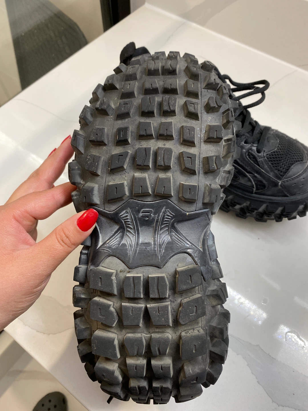 Balenciaga Black Track Sneakers Size 38 - photo 2